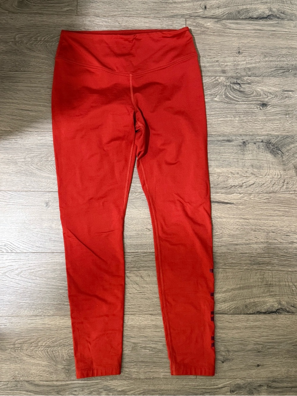 PINK Victoria's Secret Burnt Orange Fleece-lined Cozy Leggings -  M